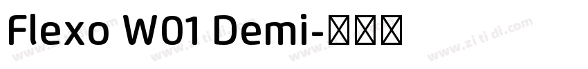 Flexo W01 Demi字体转换